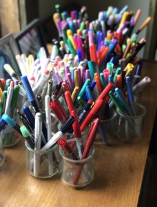 Janine's pen collection